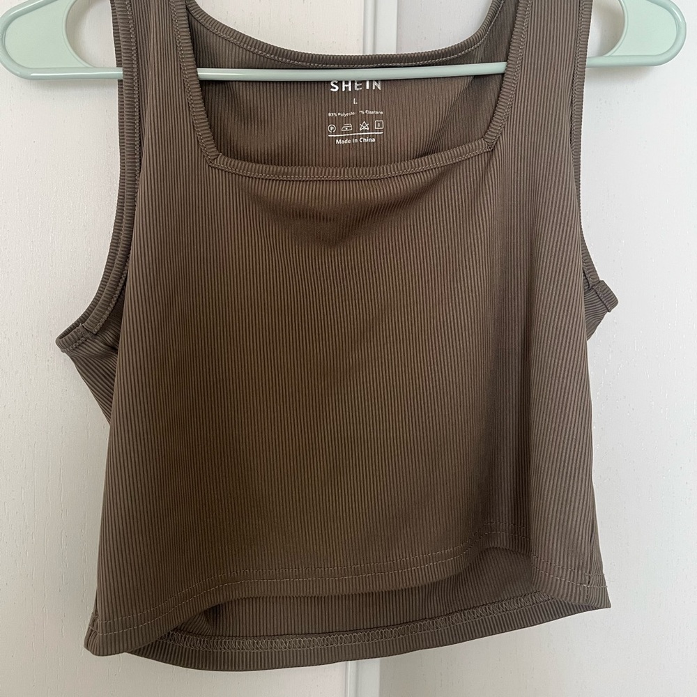 SHEIN green crop top